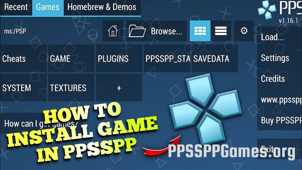 How to Add Games to PPSSPP